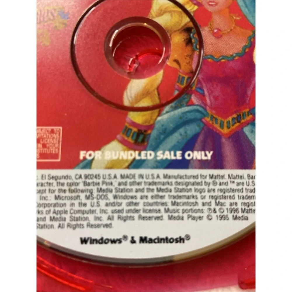 Barbie Magic Fairy Tales As Rapunzel PC CD ROM VTG For Bundled Sale Only 1996